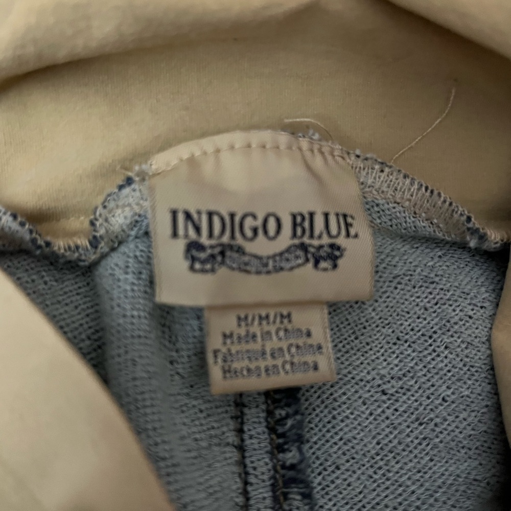 Indigo Blue Maternity Skinny Jeans Secret Fit Belly Dark Wash Size M - Picture 2 of 9